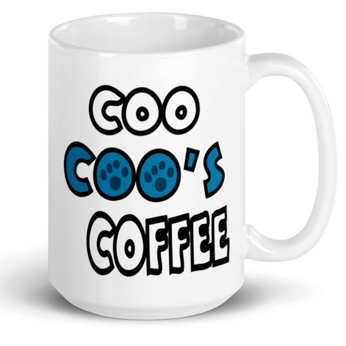 Coo Coo’s Coffee paw print mug