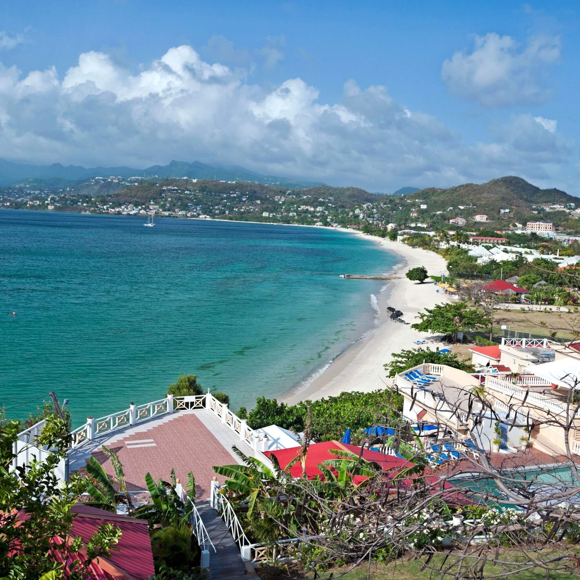 Costa Rican coastline at sunset