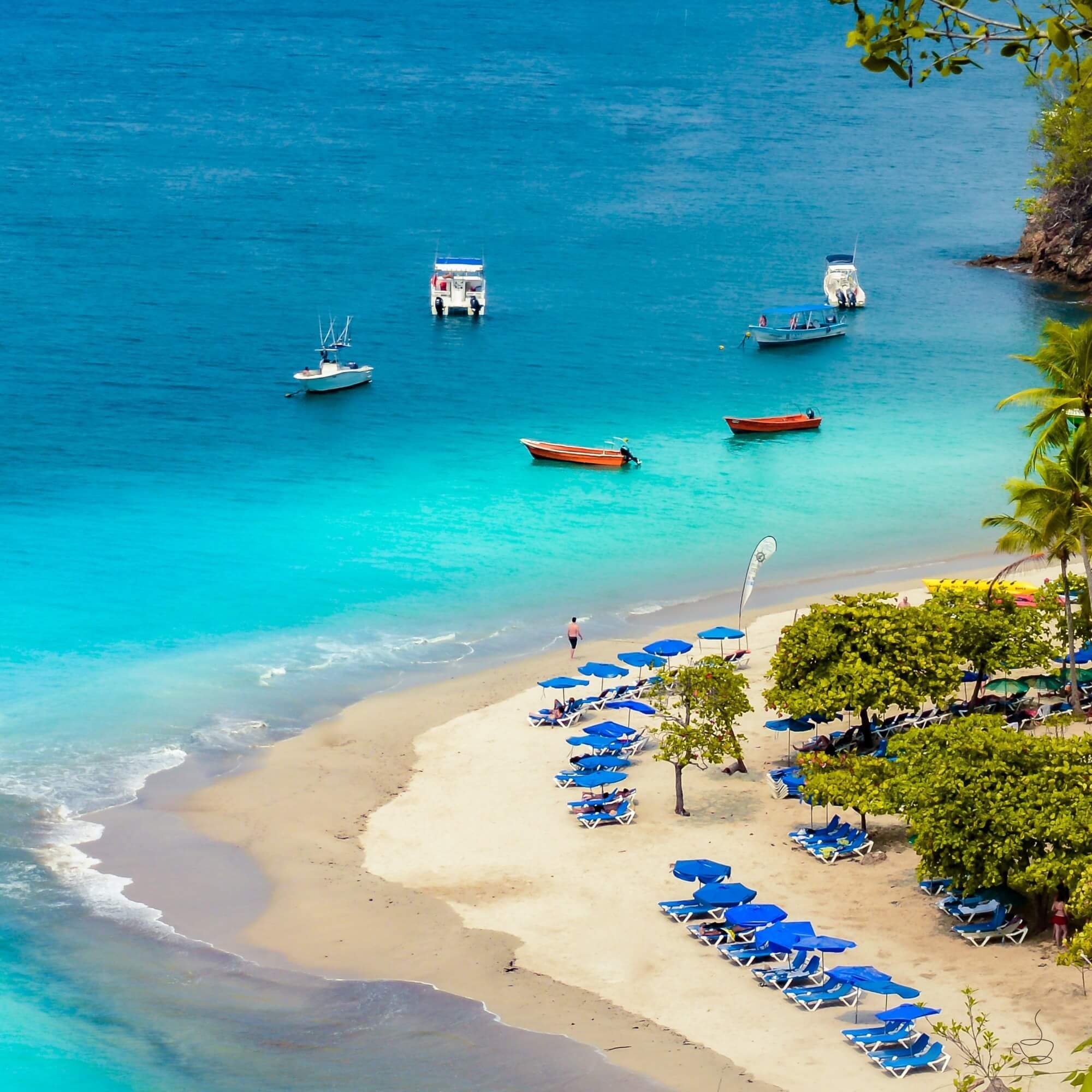Costa Rican town street and café