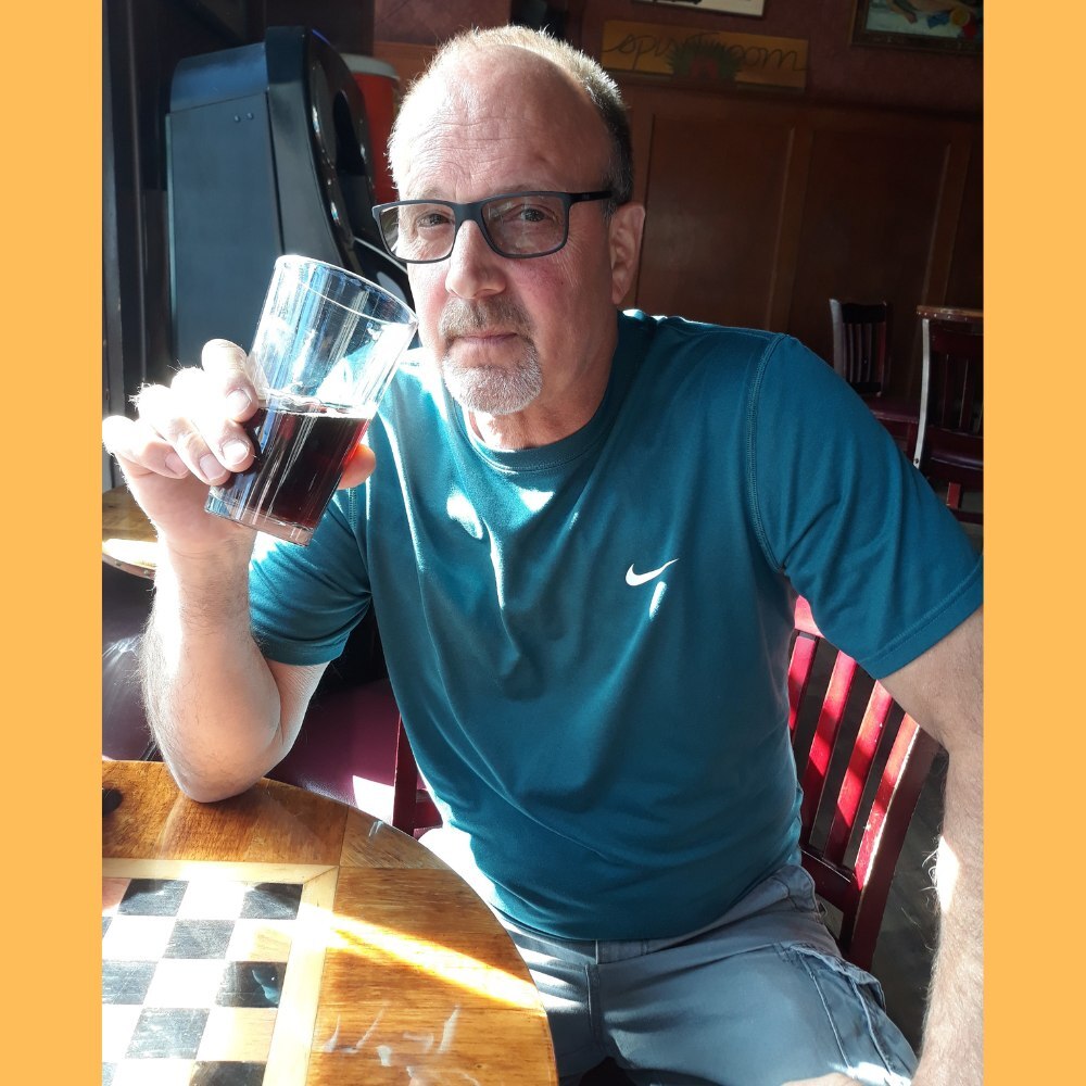 Jeff’s best friend sharing a laugh