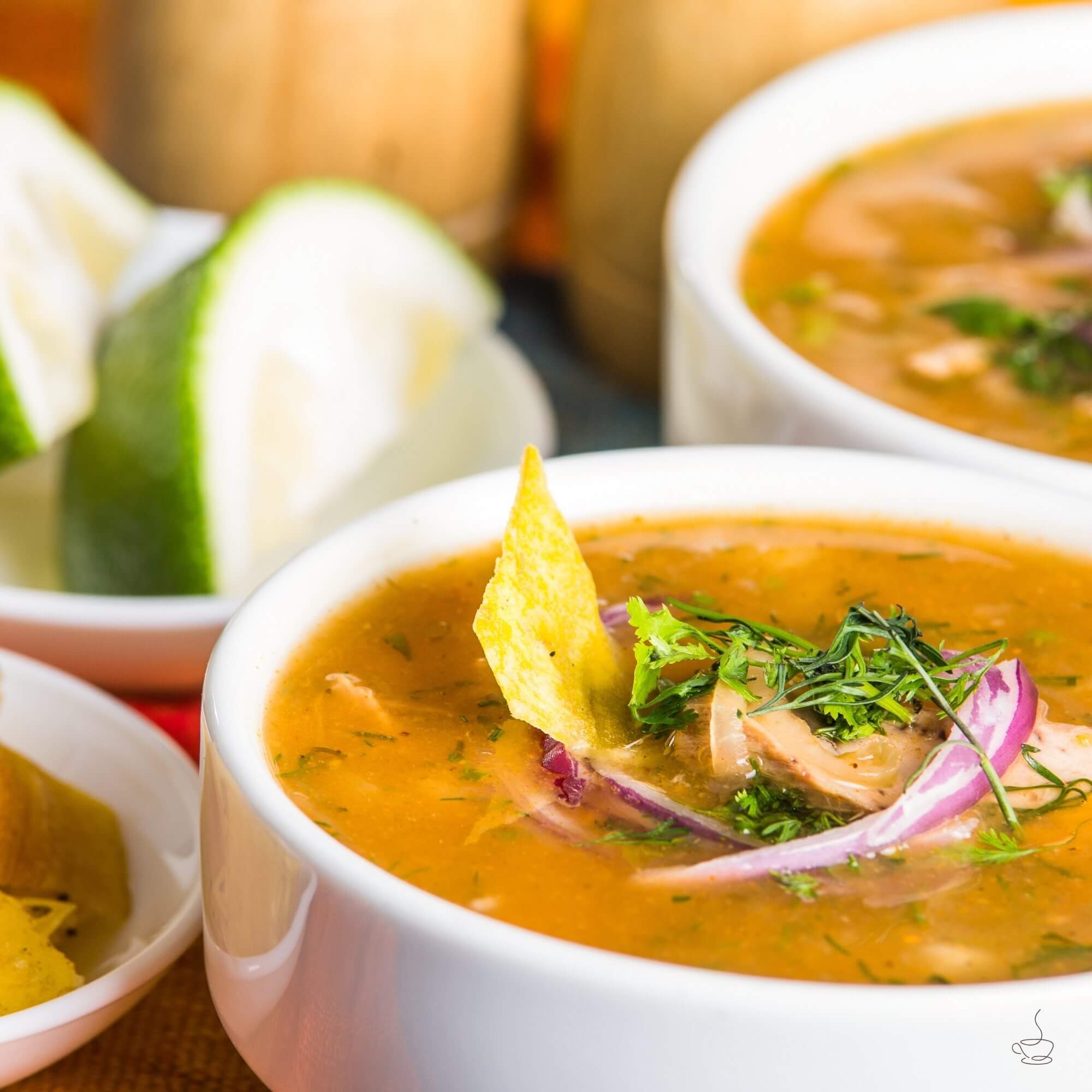 City and café scene in Ecuador