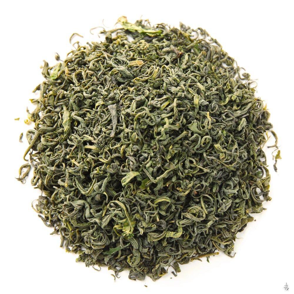 Tea leaves close-up (placeholder image)