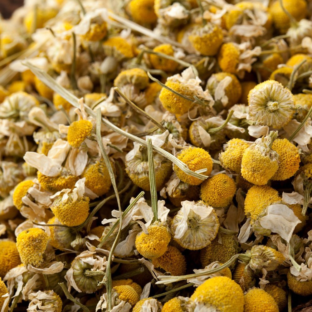 Dried chamomile and other flowers (placeholder image)