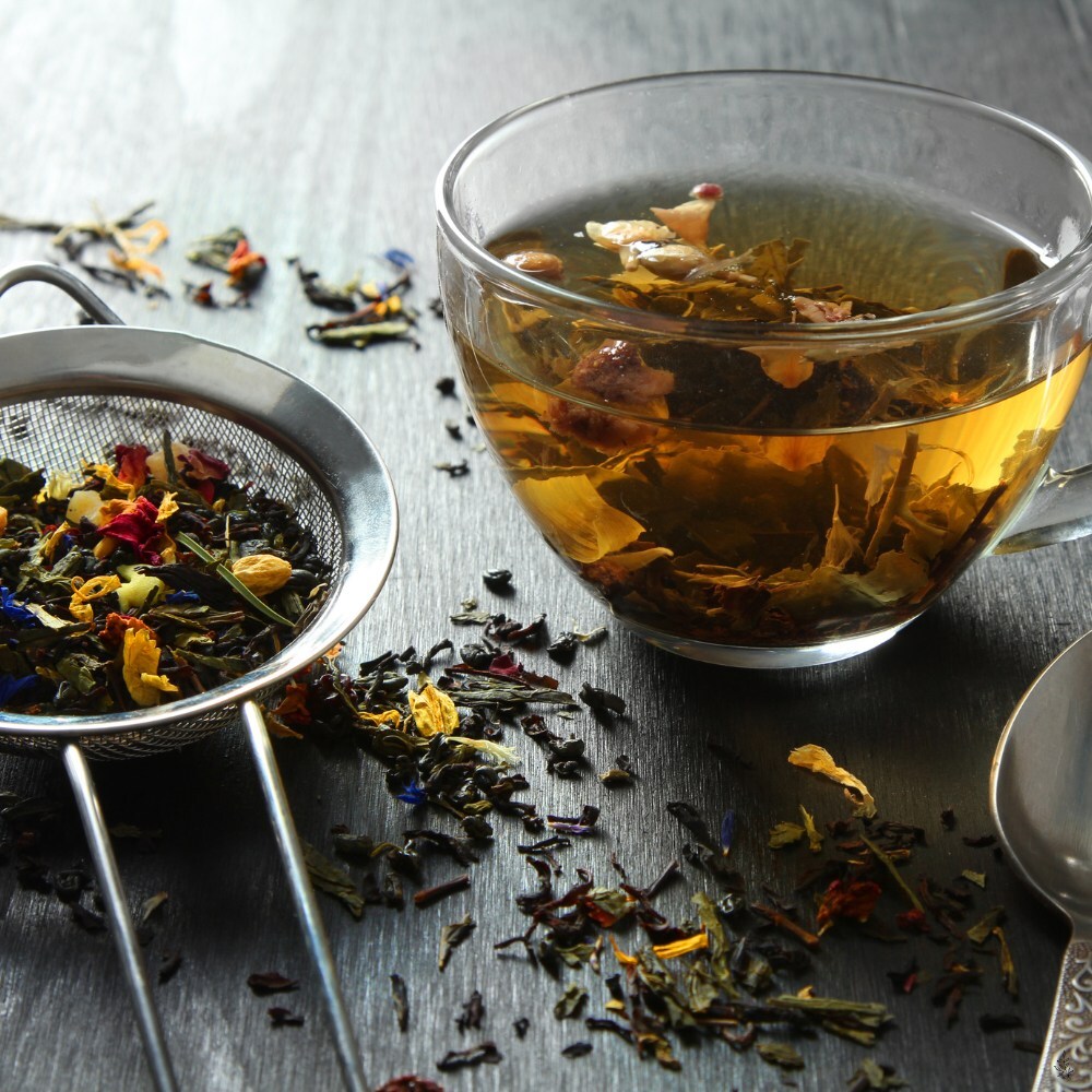 Scoop of herbal tea blend (placeholder image)