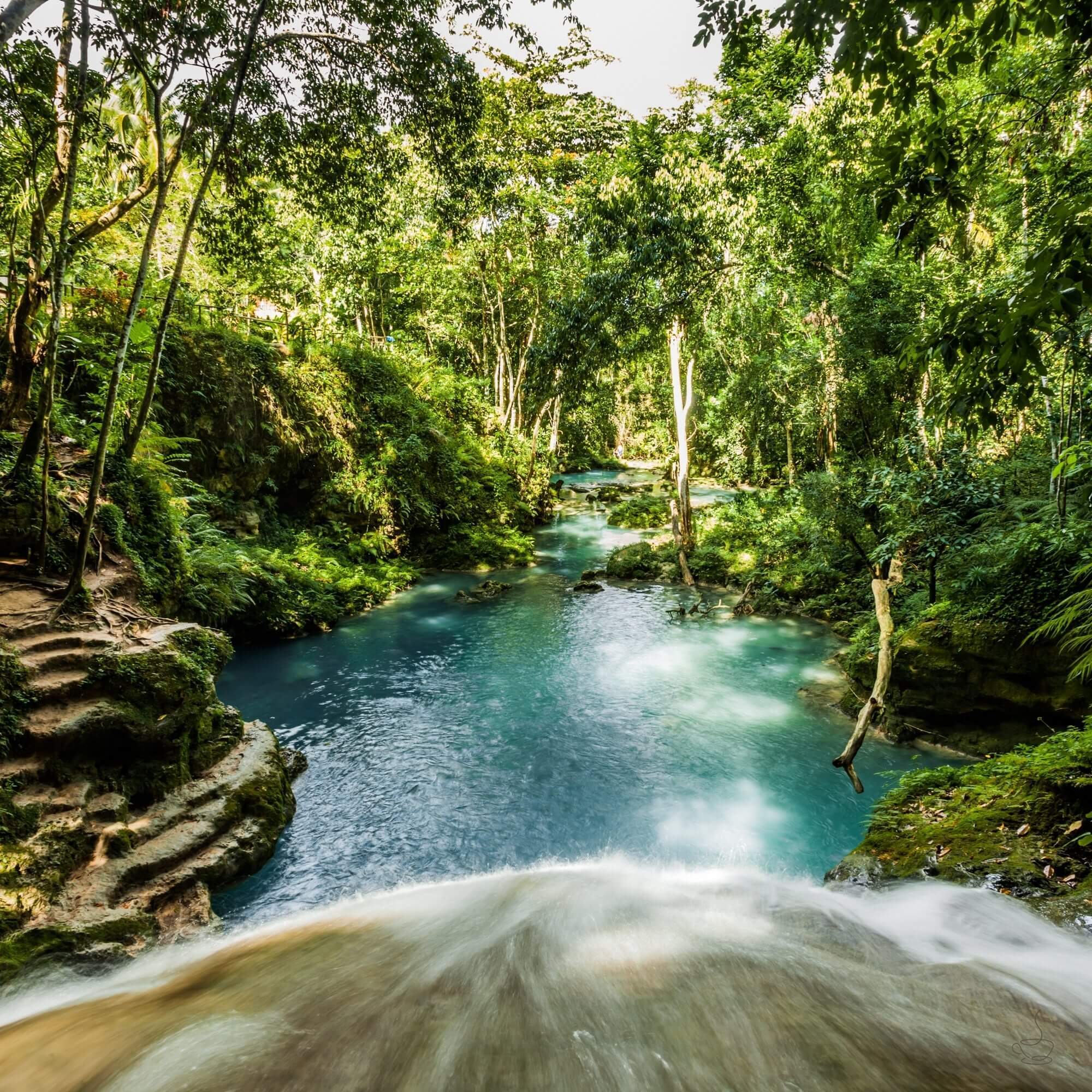 Kingston or urban Jamaican scene with cafes