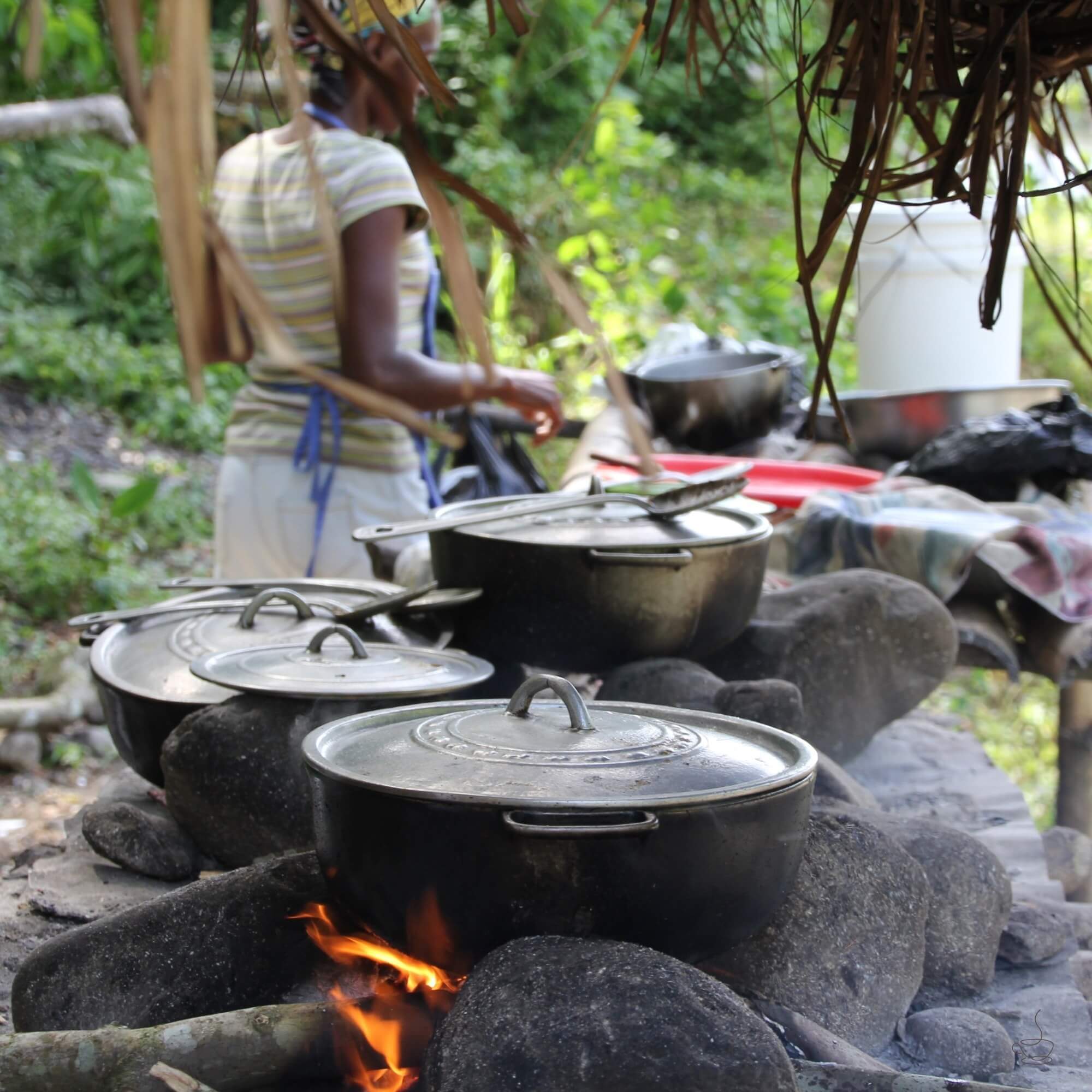 Jamaican coastline at sunset