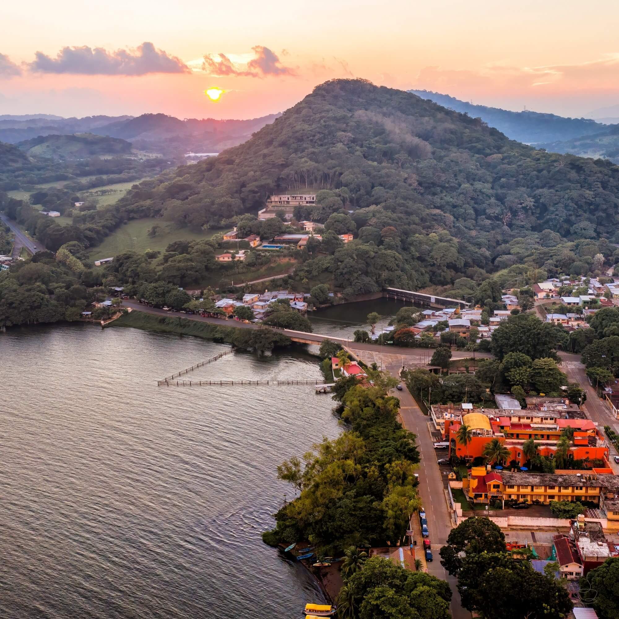 Coffee farm on hillsides in Veracruz, Mexico