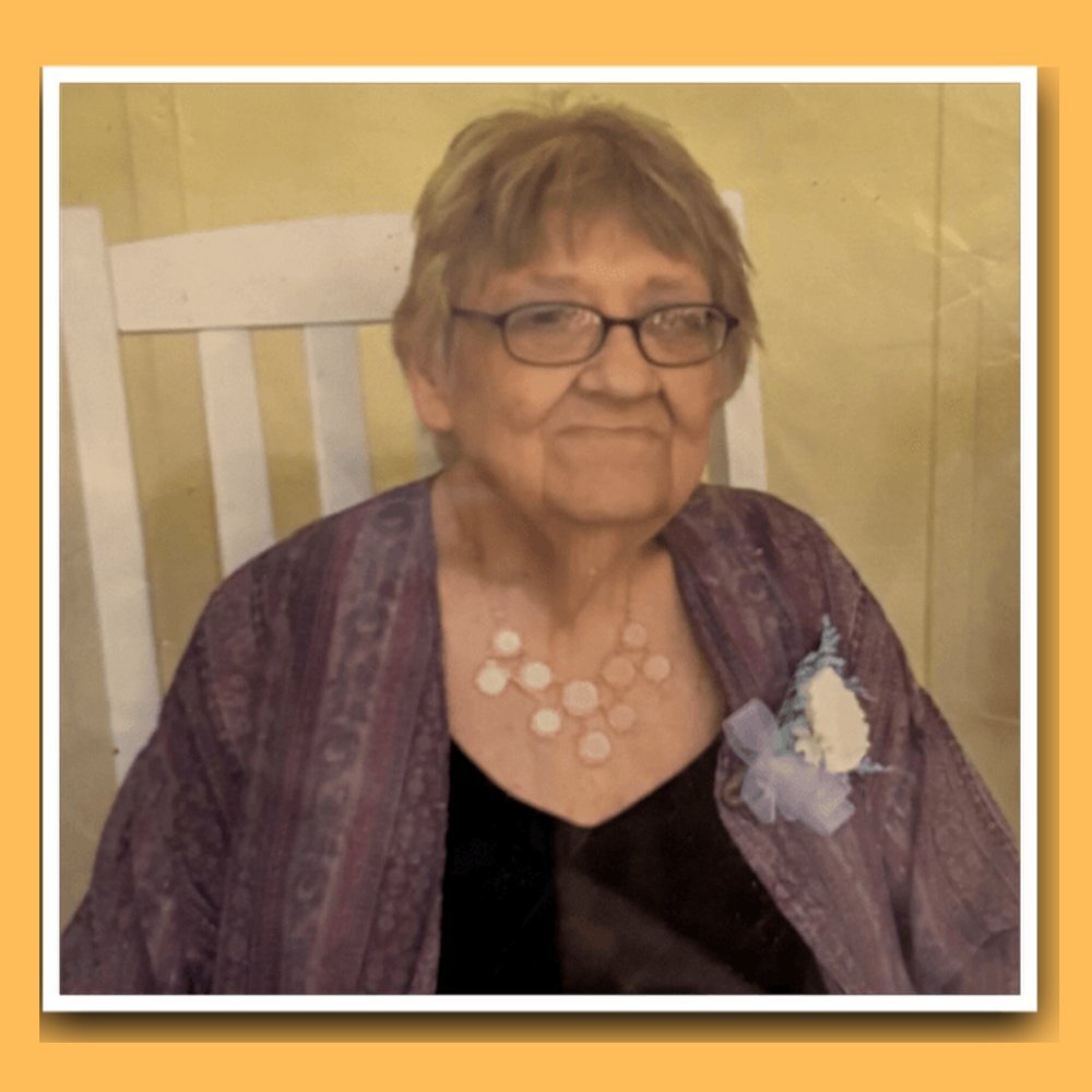 Jeff’s mom smiling with a coffee