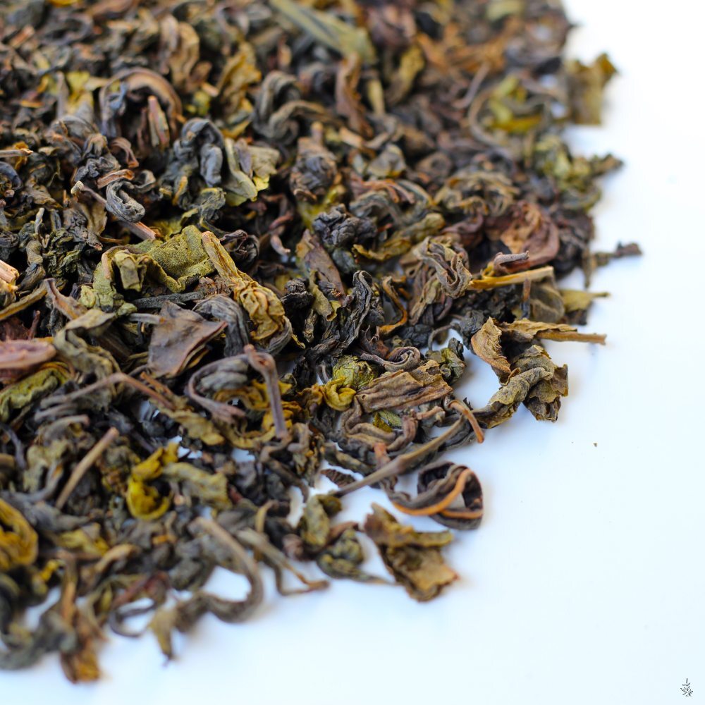 Tea leaves close-up (placeholder image)