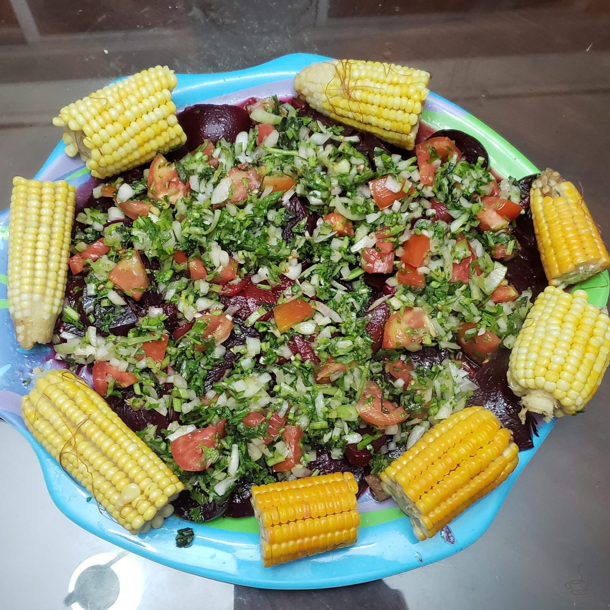 Cupping table of Panama coffees