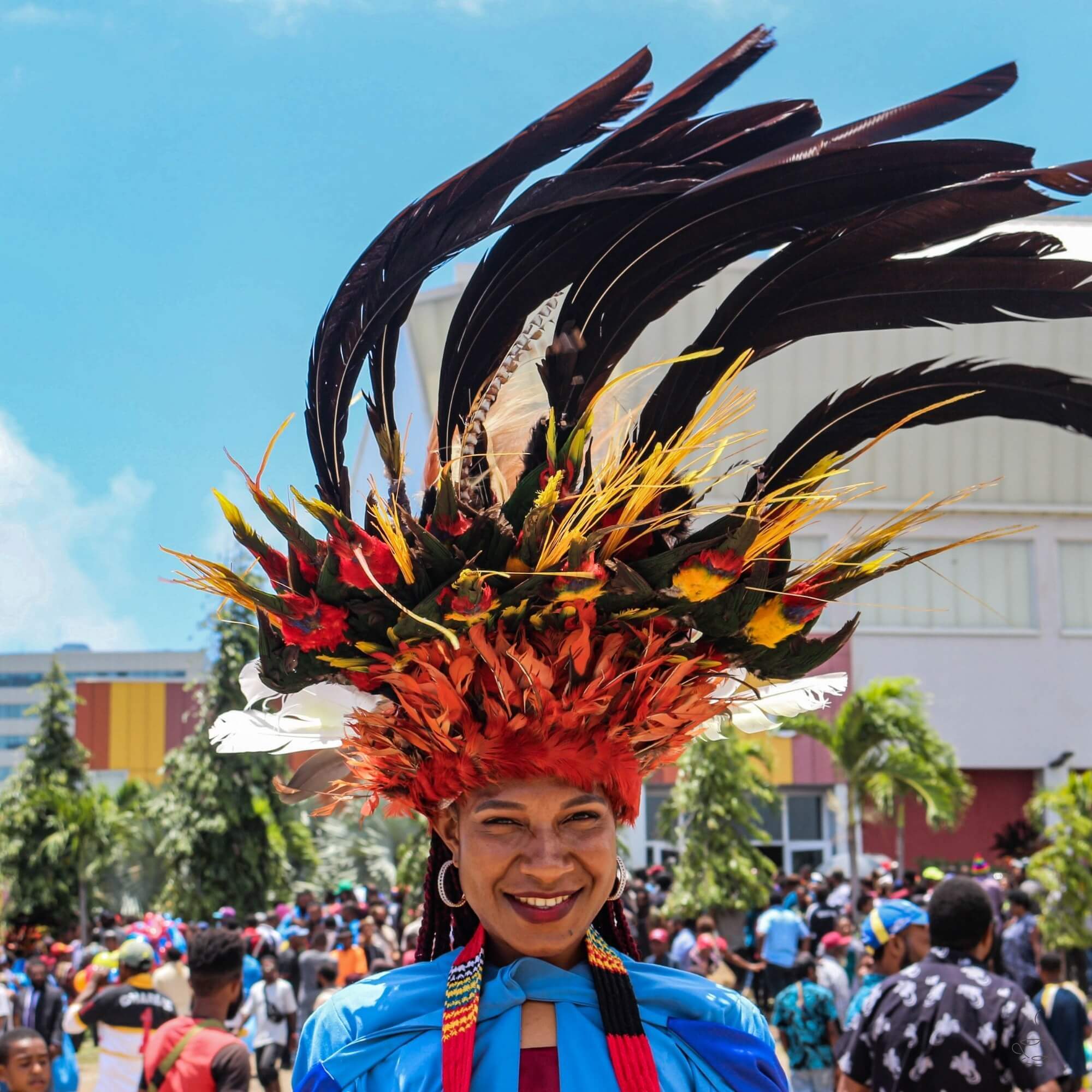 Mountain ridge landscape in Papua New Guinea
