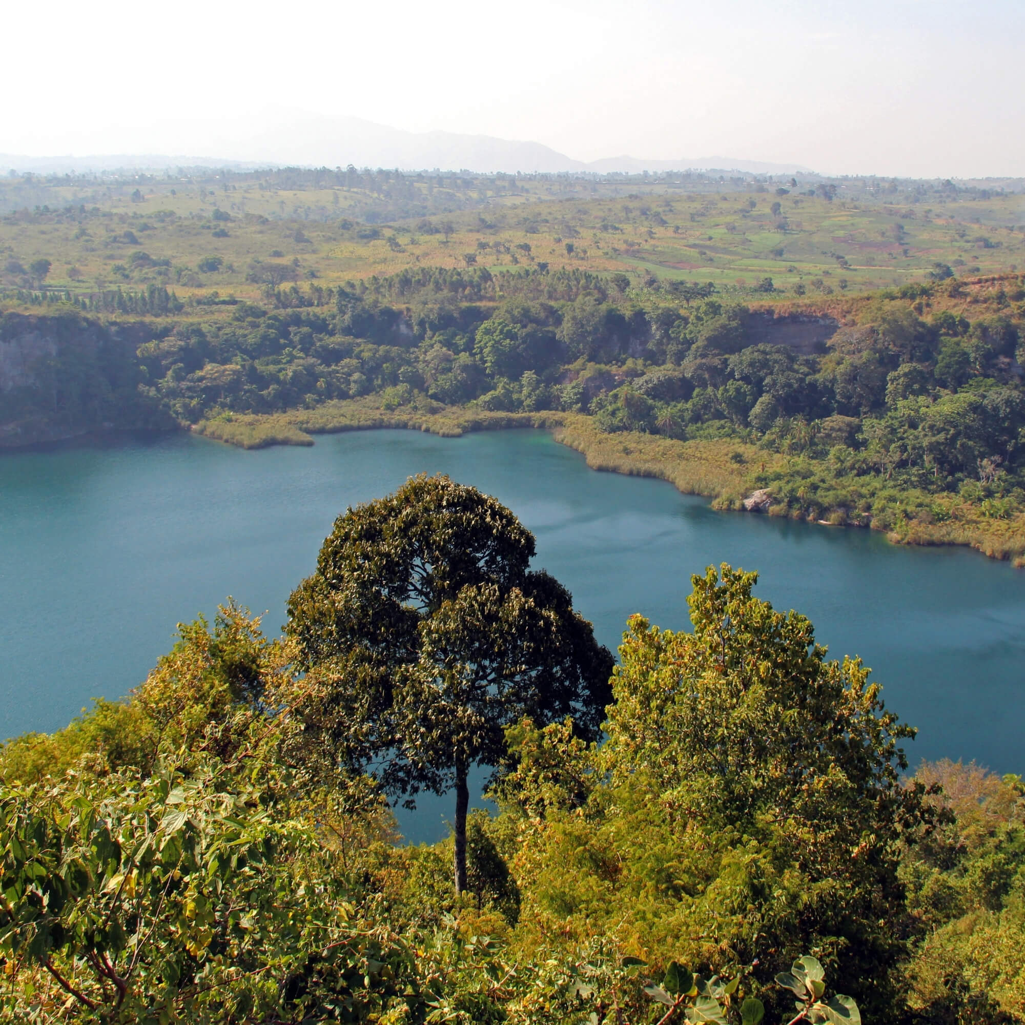 Lake Victoria or other Ugandan landscape at dusk