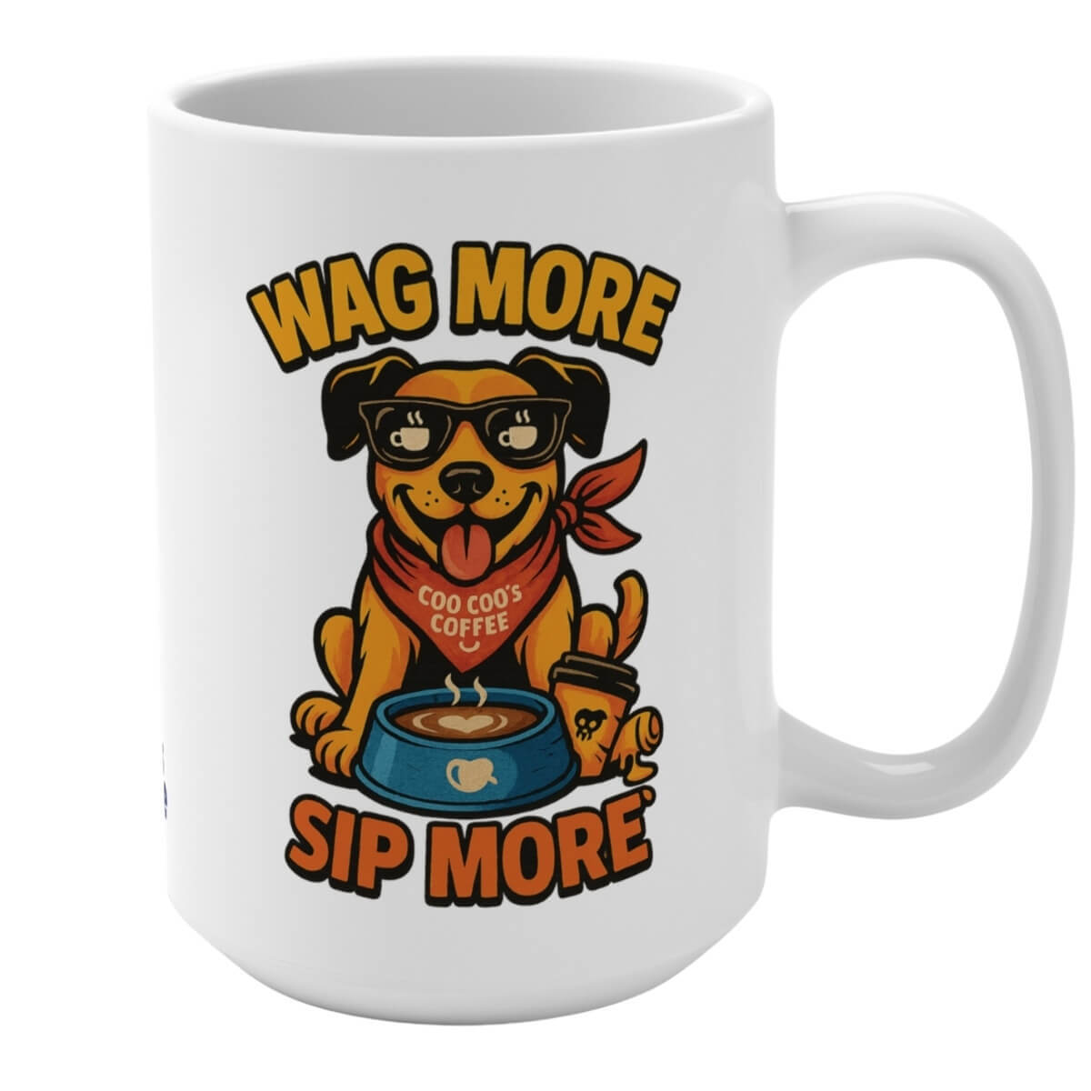 Wag More, Sip More dog lover mug