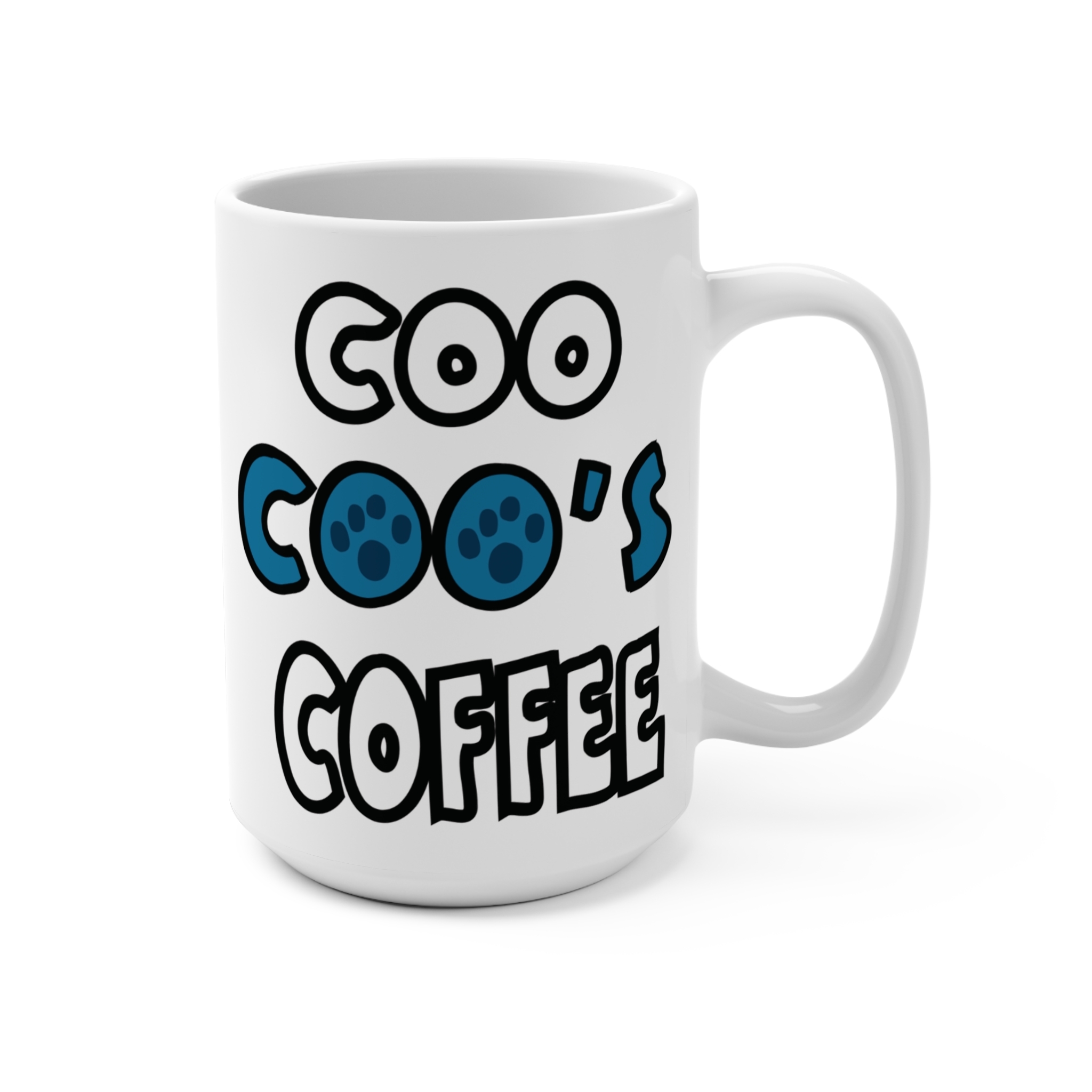 Paw print coffee mug for pet lovers