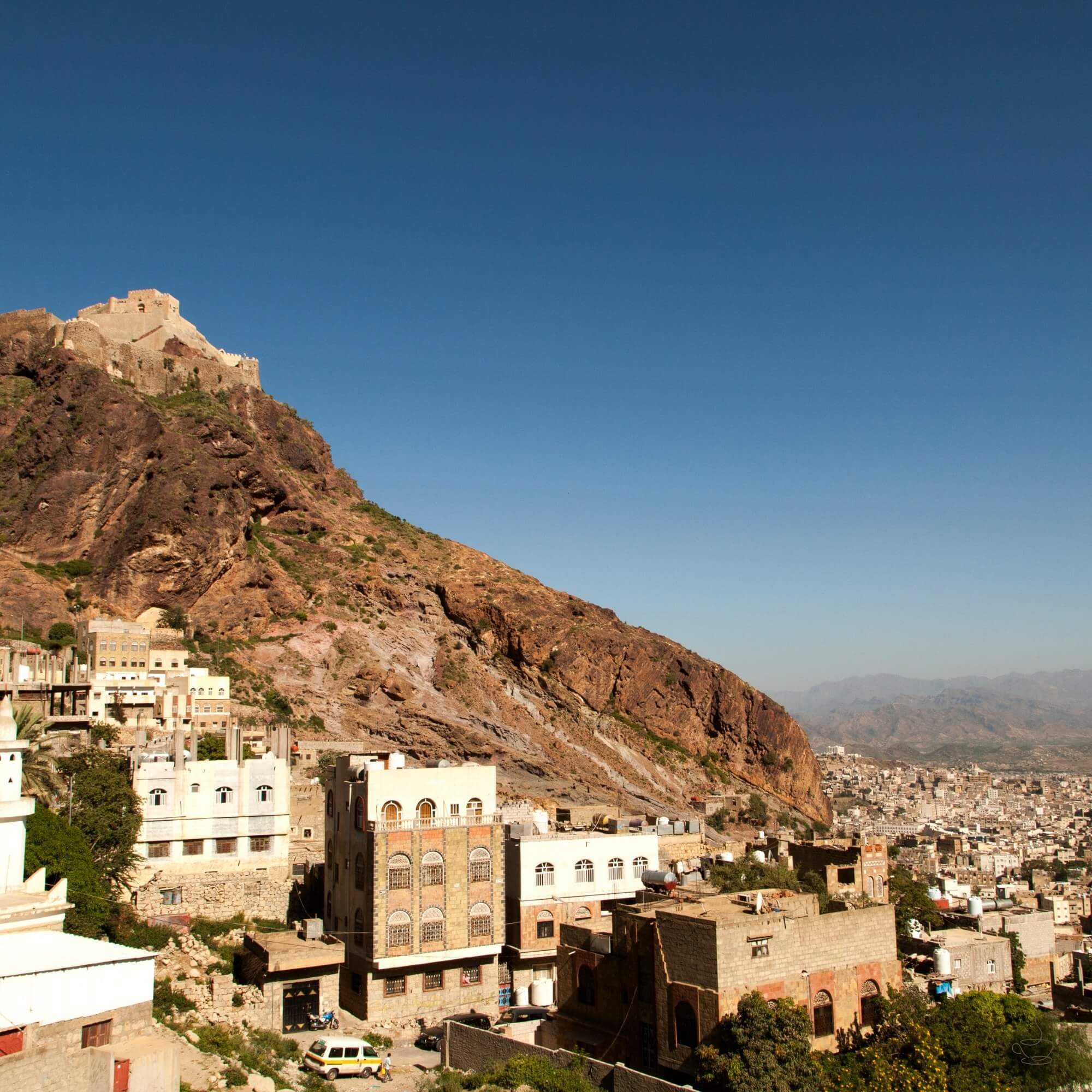 Remote mountainous landscape in Yemen