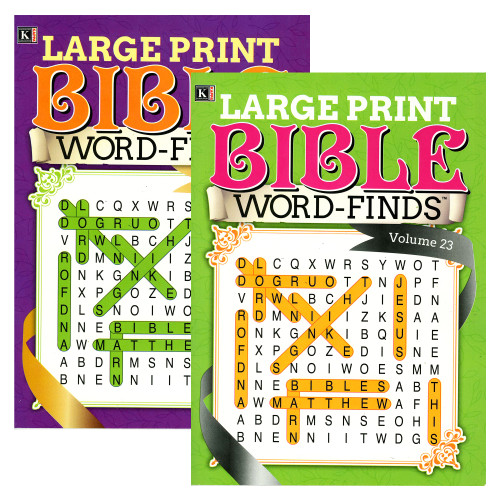 KAPPA Large Print Bible Word Finds Puzzle Book