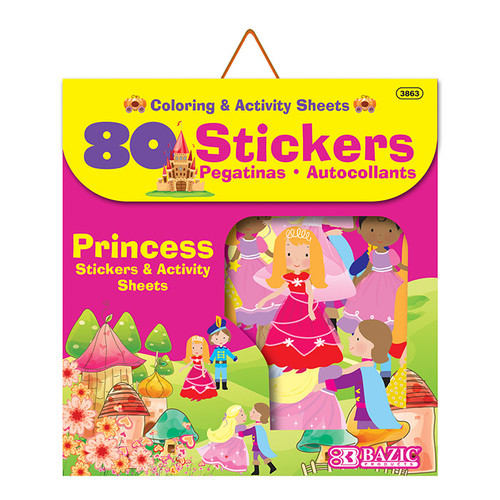 BAZIC Princess Series Assorted Sticker (80/Bag)