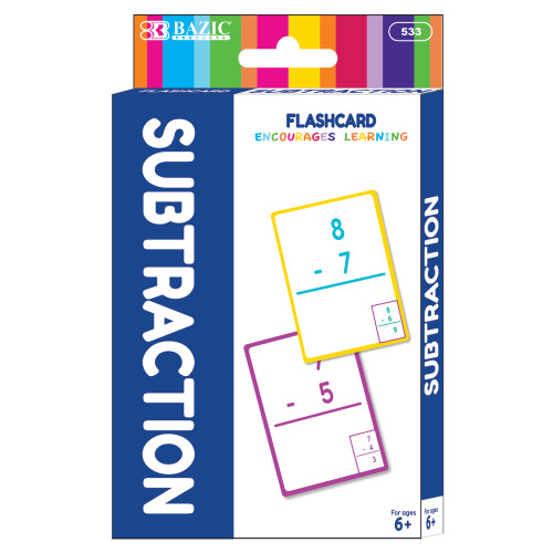 BAZIC Subtraction Flash Cards (36/Pack)