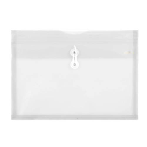 BAZIC Clear Side Loading Letter Size String Envelope