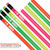 BAZIC Fluorescent Wood Pencil w/ Eraser (8/pack)