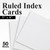 BAZIC 50 Ct. 5" X 8" Ruled White Index Card