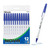 BAZIC Nova Blue Color Stick Pen (12/Pack)