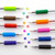 BAZIC 10 Color G-Flex Oil-Gel Ink Pen w/ Cushion Grip