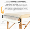 5 X Massage Table Paper Couch WHITE ROLL 2PLY : 20"(40 Metres) Long 500mm- Next Day Delivery