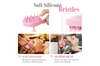 NMB Scalp Massager, Pink Hair Shower Brush, Silica scrub Shampoo Brush, Hair Scalp Brush- Next Day Delivery