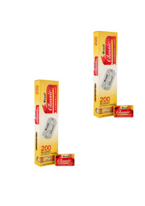 Treet New Classic Double Edge Razor Blades 200 blades (2PCS Set) for Barbers (Each one price 9.49)