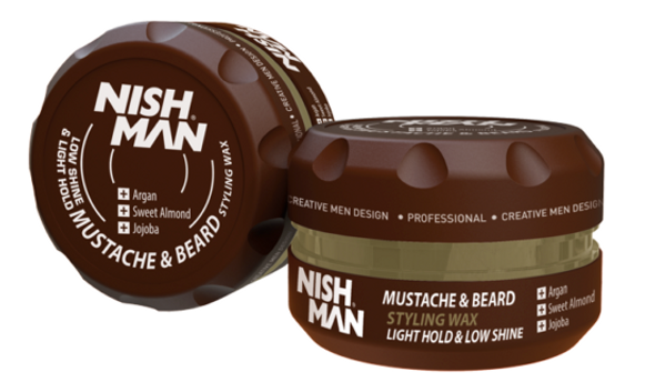 NishMan Beard and Moustache Styling WAX 100ml