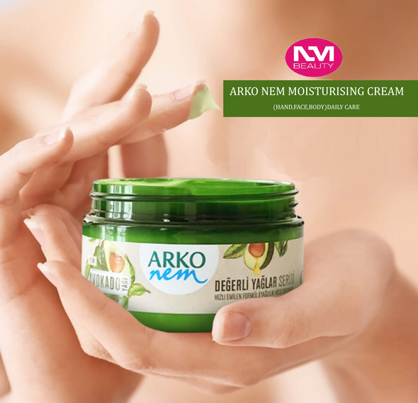 Arko Nem Moisturising Cream(Hand,Face,Body)Daily Care for All Skin Type | 300ml (AVCADO)