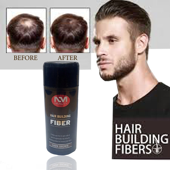 NMB PROFESSIONAL HAIR BUILDING FIBER DARK  BROWN- Next Day Delivery