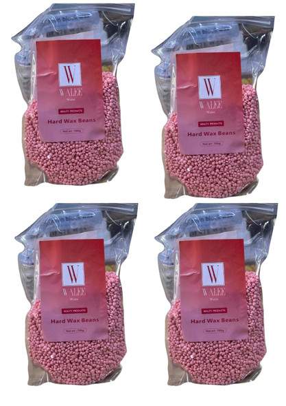 Walee Professional Pink Hot Film Wax Pellets 700g 4PC(Each one price 9.49)- Next Day Free Delivery
