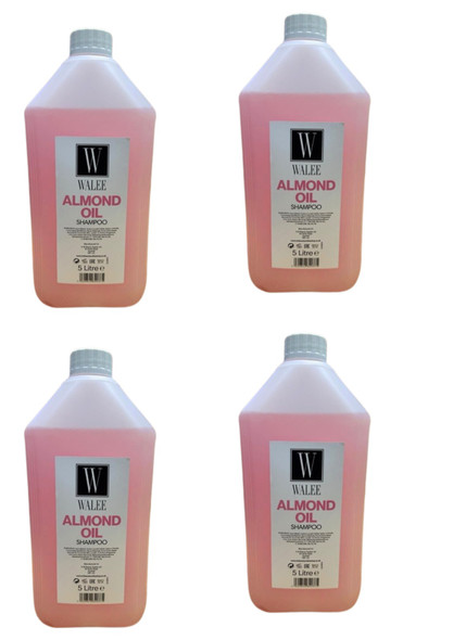 Walee Professional Almond Oil Shampoo (5 litre) (4, 20000, millilitre) 4PC Each one price 8.99)- Next Day Free Delivery