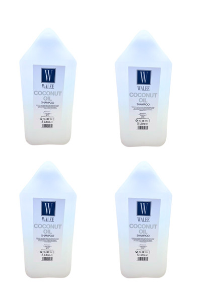 Walee Professional Coconut Oil Shampoo (5 litre) (4, 20000, millilitre) 4PC (Each one price 8.99)- Next Day Free Delivery