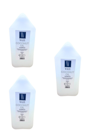 Walee Professional Coconut Oil Shampoo (5 litre) (3, 15000, millilitre) 3PC(Each one price 9.99)- Next Day Free Delivery