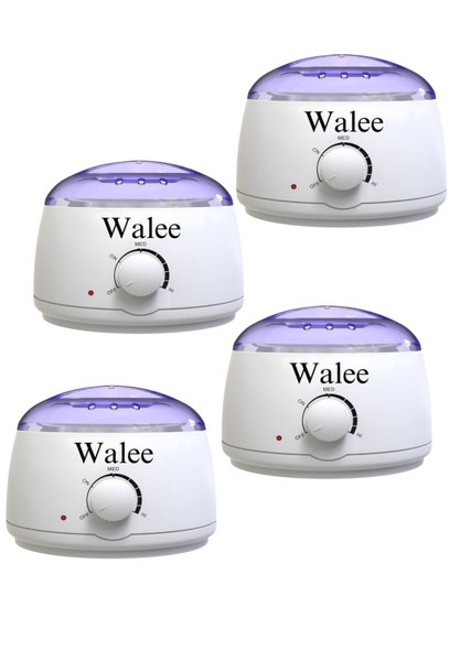WALEE PROFESSIONAL WAX HEATER PLASTIC 500ML (4, 2000, gram) 4PCS (Each one price 14.99)- Next Day Free Delivery