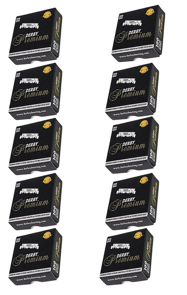 Derby Professional Extra Super Stainless Steel Single Edge Razor Blades Black 10pc( 1000 blades) (Each one price 2.89)- Next Day Free Delivery