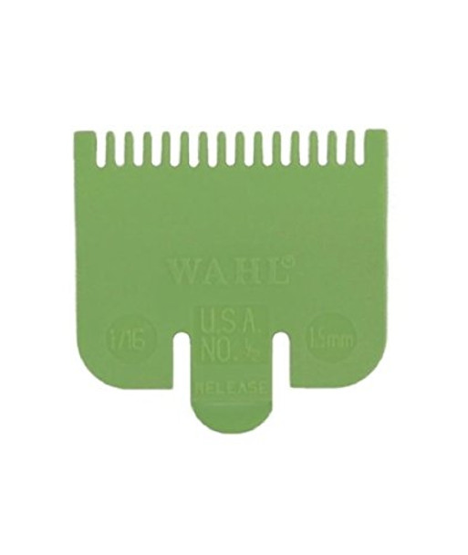 Wahl Standard Fitting Attachment Comb Number 1/2 1.5mm Green- Next Day Delivery