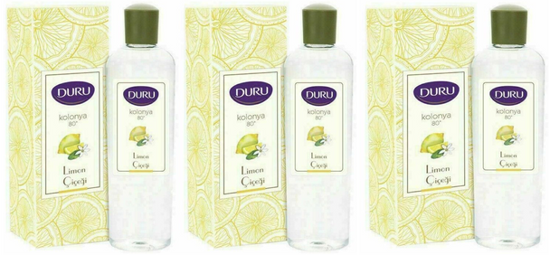 DURU LEMON TURKISH COLOGNE AFTERSHAVE 400ML (3 PCS)- Next Day Delivery