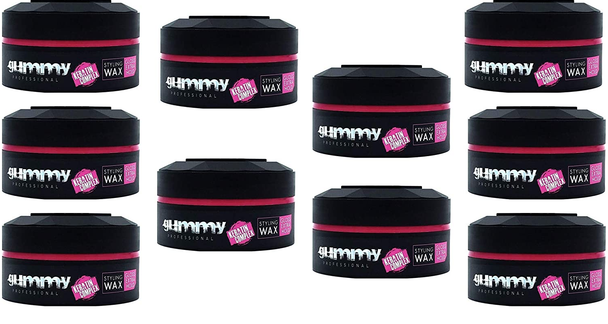 Gummy Styling Wax Keratin Complex Gloss Extra Hold 150ml (10 PCS)- Next Day Delivery