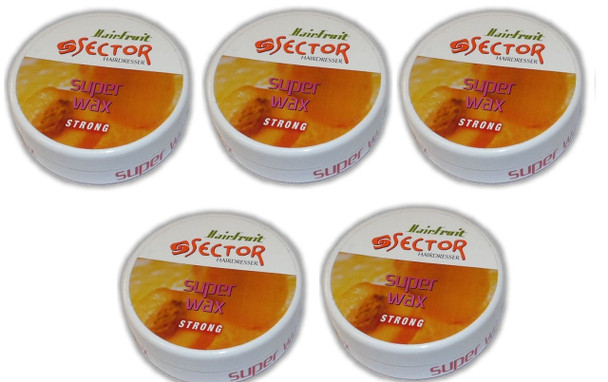Sector Strong Hold Hair Wax With Peach Fragrance Super Hair Wax 150Ml (5 Pcs Offer)- Next Day Delivery