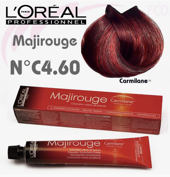 L'OREAL - MAJIROUGE NO 4.60 HAIR DYE 50 ML