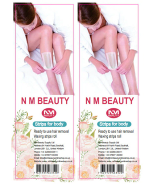 NM BEAUTY FLEXIBLE PAPER WAX STRIPS ( 200PCS = 2 PACKETS)  300gm- Next Day Delivery