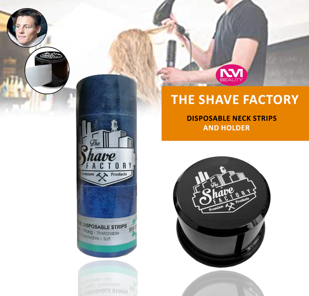 The Shave Factory Disposable Neck Strips And Holder- Next Day Delivery