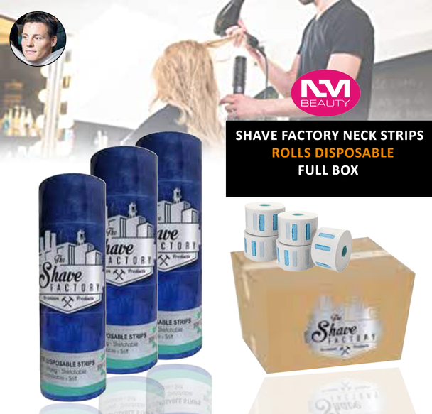FULL BOX shave factory Neck strips Rolls Disposable- Next Day Delivery