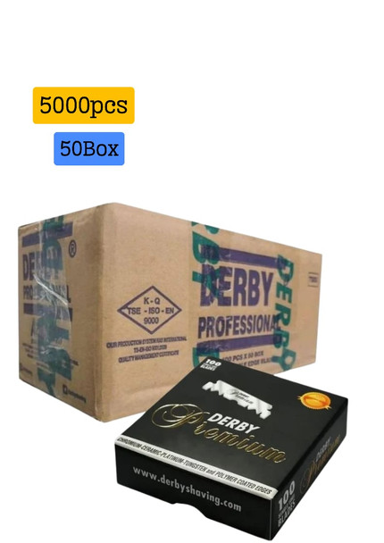  DERBY PREMIUM 5,000 Razor Blades Replacement Blades Razor Blade- Next Day Delivery