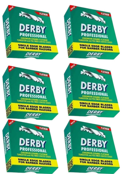 Derby Professional Single Edge Raszor Blades Set by THE SHAVE FACTORY, 600 count- Next Day Delivery