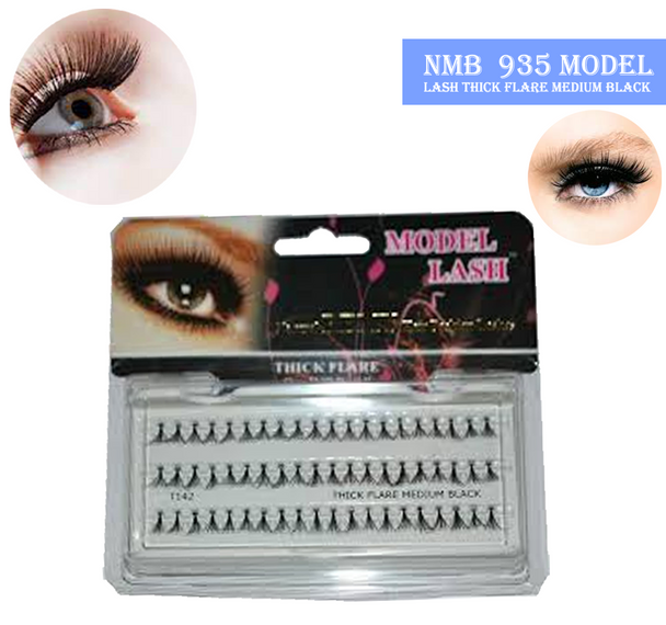 MODEL LASH Natural Remy Hair Fashion Individual Lashes THICK FLARE MEDIUM 